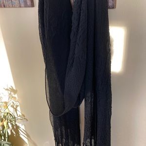 Black sheer wrap/wrap/scarf